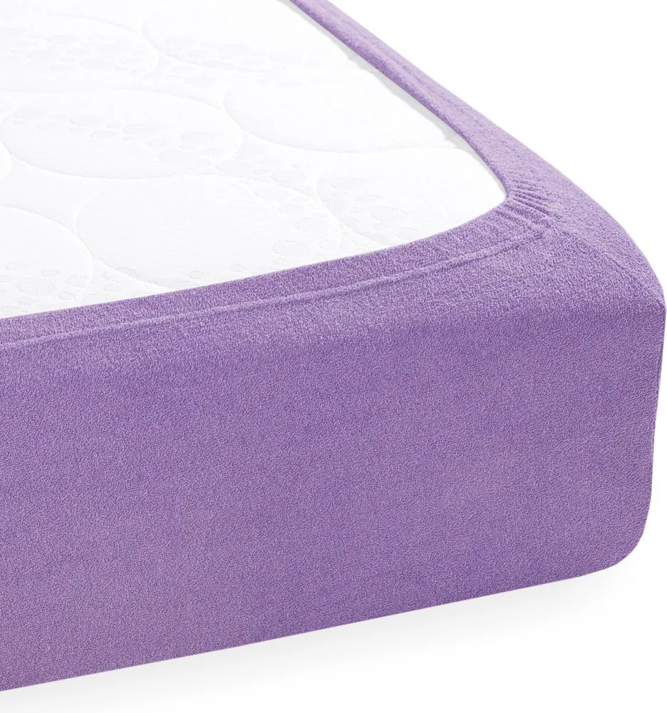 Froté napínacie prestieradlo FR-012 Levanduľové 200 x 200 - výška 20 cm