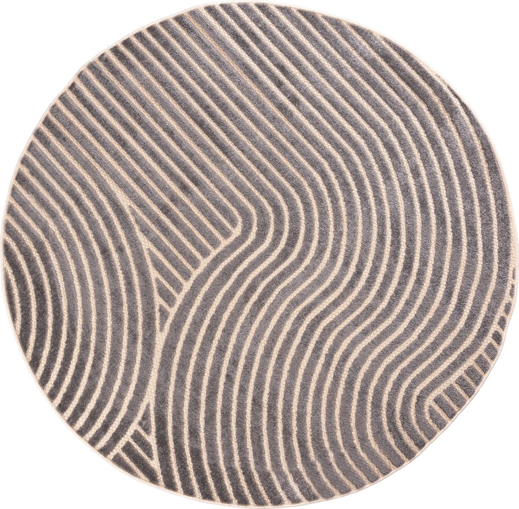 TA Koberec NM74B KRÉMOVÁ MADISON KOLO FGE Rozmer: 200x200 cm