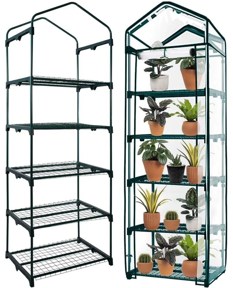 Záhradná skleníková polica 70 X 50 X 200 cm SPRINGOS GT0007