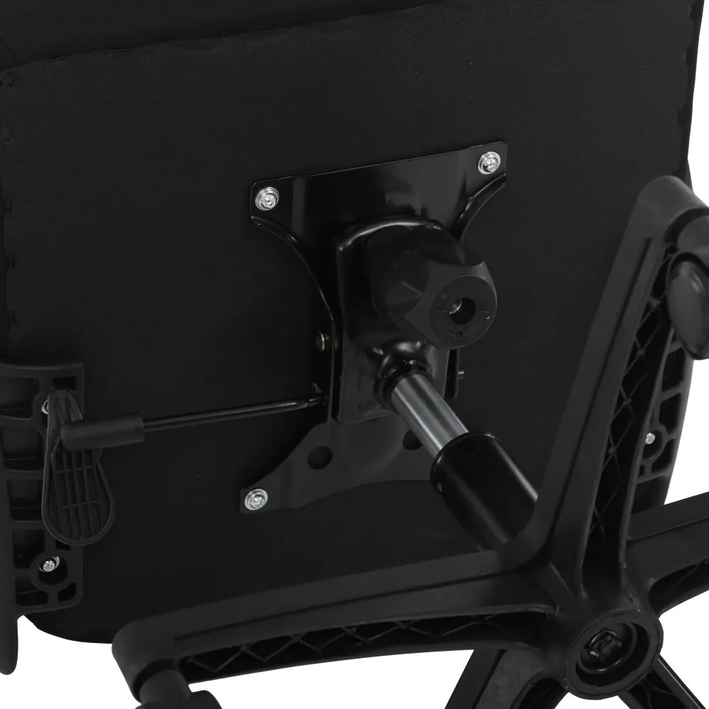 Kancelárska otočná stolička NERO — látka, čierna