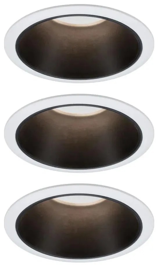 Paulmann 93402 - SADA 3xLED/6W IP44 Stmievateľné podhľadové svietidlo COLE 230V