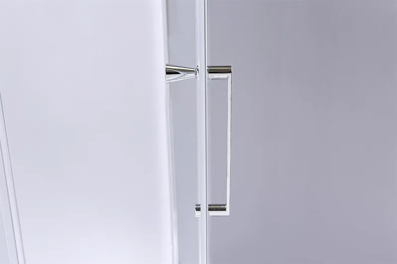 BPS-koupelny Päťuholníkový sprchovací kút KZ91B 90x90 chróm/transparent - bez vaničky