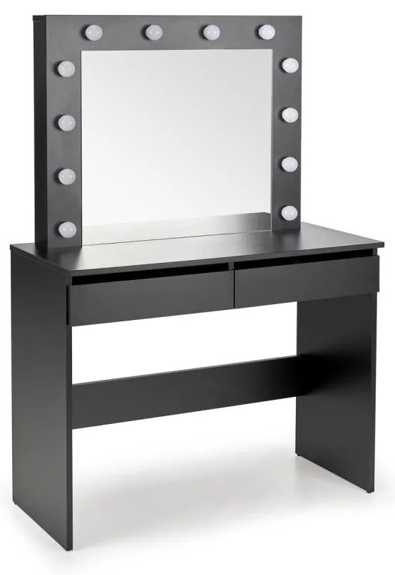 Toaletný stolík AMORIO čierny