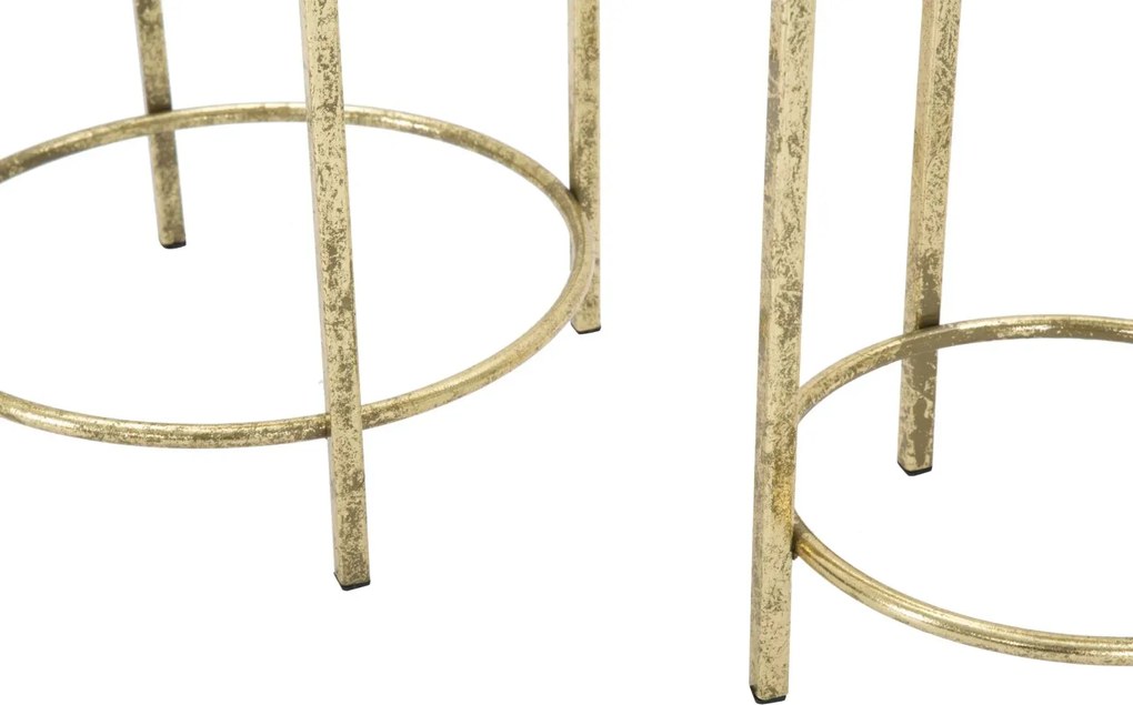 Sada 2 ks kvetinových stojanov Coppia zlatá