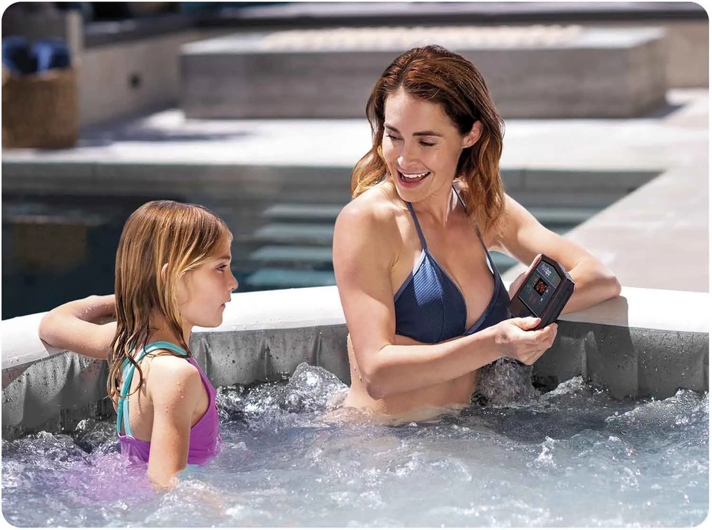 Hydromasážna jacuzzi pre 6 osôb, nafukovacia, 216x71 cm, WIFI prémiové príslušenstvo INTEX