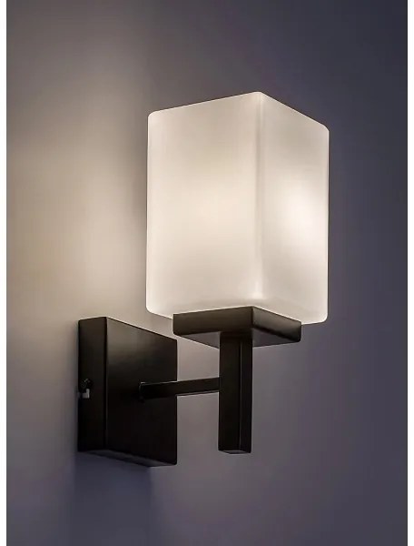 Rabalux 71061 - Kúpeľňové nástenné svietidlo ZENKAI 1xE14/10W/230V IP44 čierna