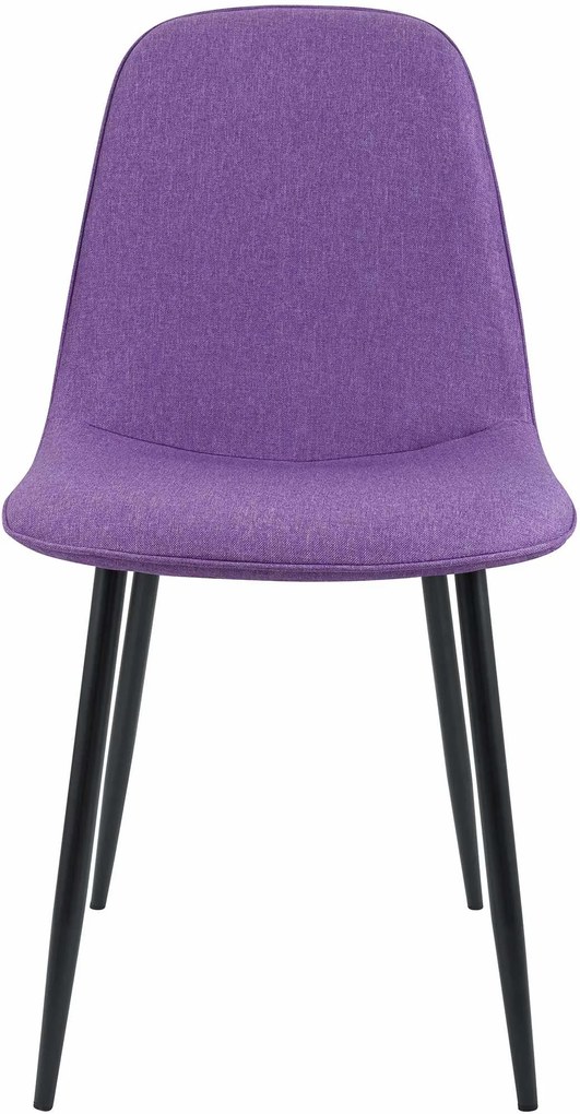 Sada 4 ks jedálenskej stoličky Maryam látka - lila