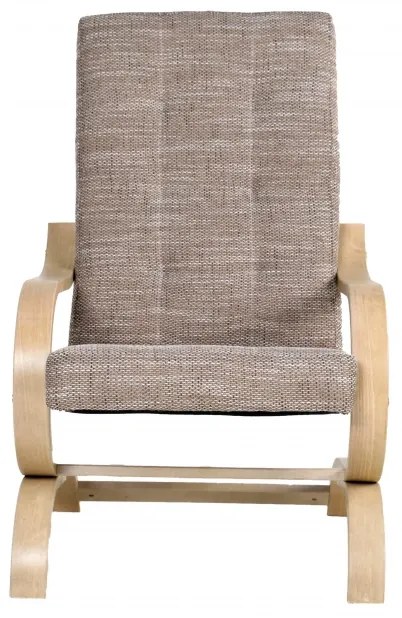 Kreslo pohojdávacie Oskar, hnedá / orech (berlin 04)