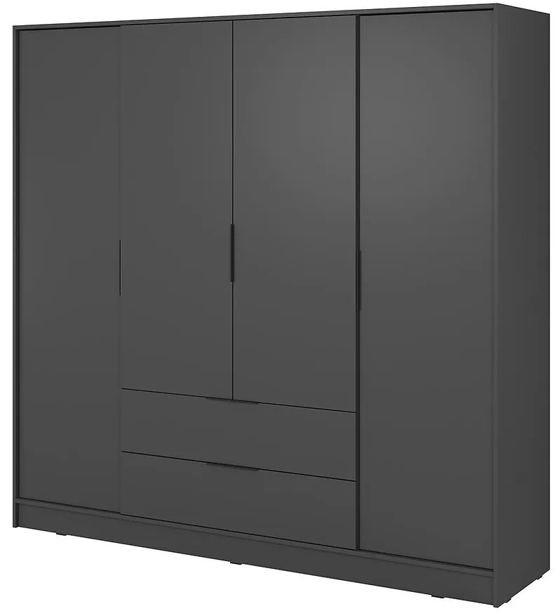 Skriňa Kelly 4D bez zrkadla grafit