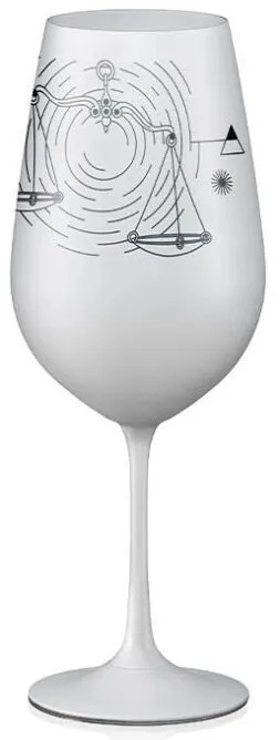 Crystalex pohár Zverokruhy Váhy biela 550 ml