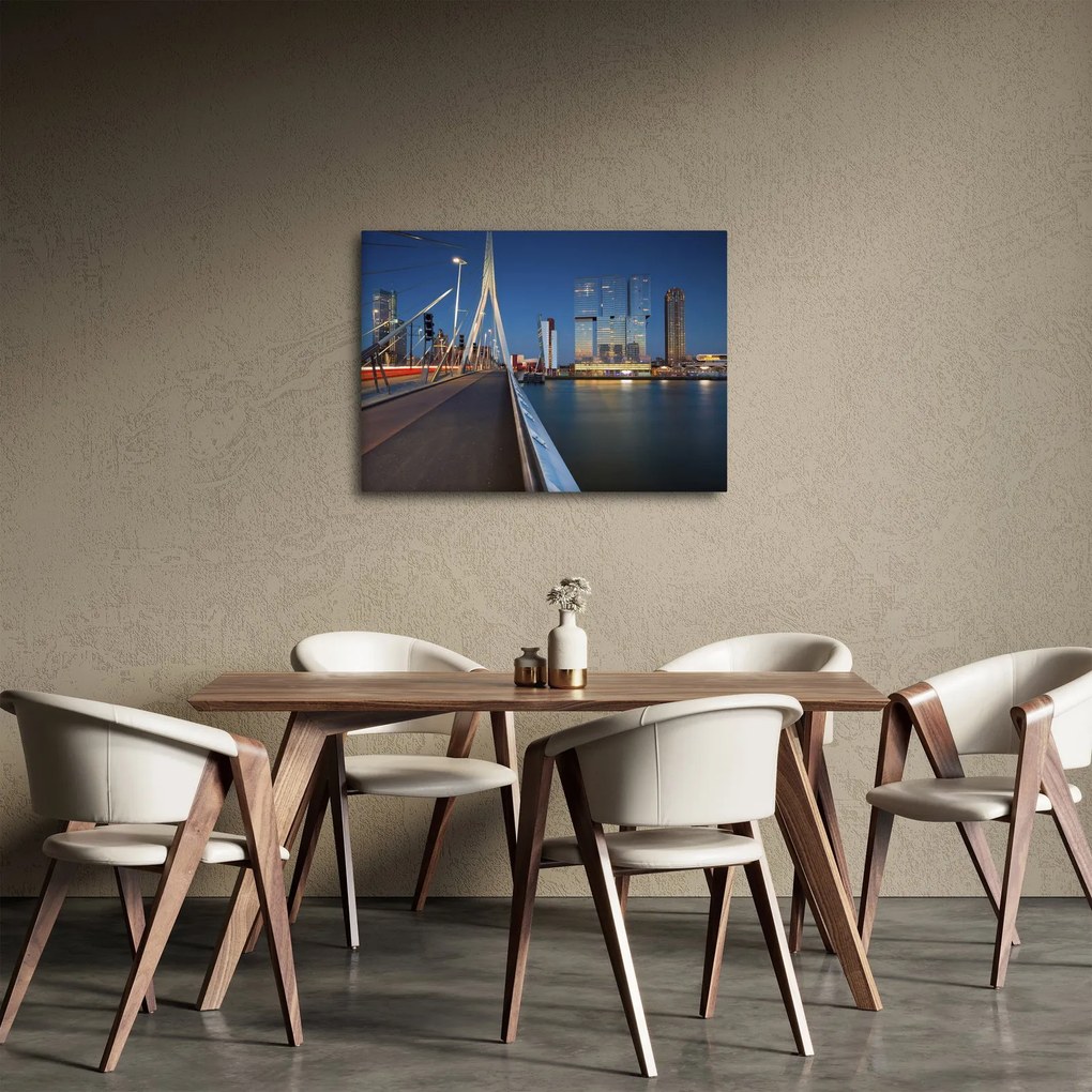 Obraz - Súmrak v Rotterdame, Holandsko (70x50 cm)