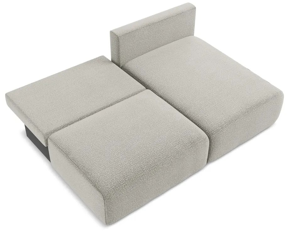 Svetlosivá rozkladacia/s úložným priestorom rohová pohovka (pravý roh) Kalena – Makamii