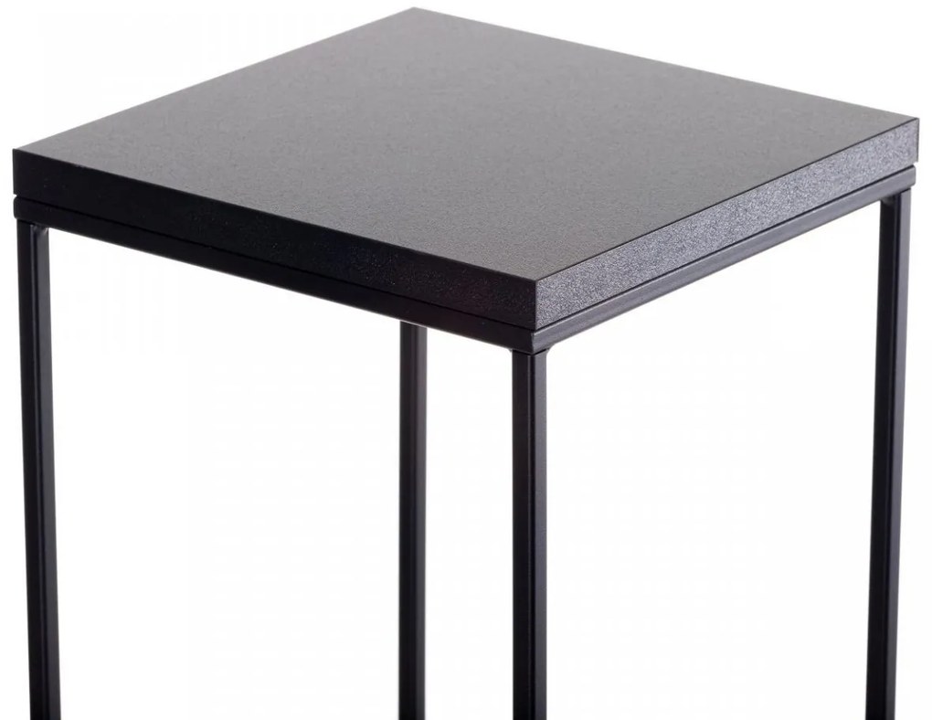 Kvetinový stojan CHARR 60 cm čierny