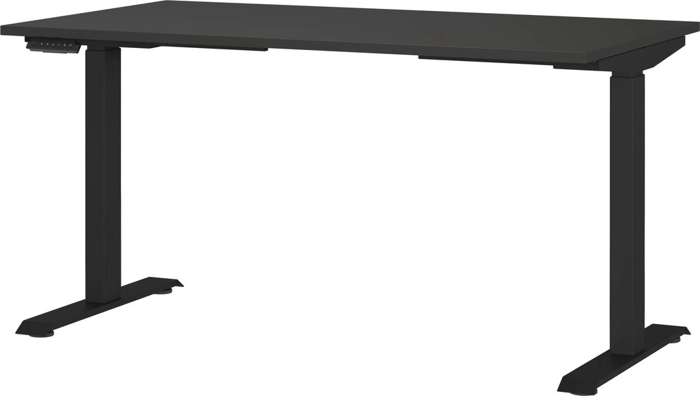 XXXLutz PÍSACÍ STÔL, čierna, 140/80/72-118 cm Novel - Kancelárske stoly - 001258027122