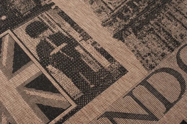 Koberec Floorlux 20347 Coffee / čierny