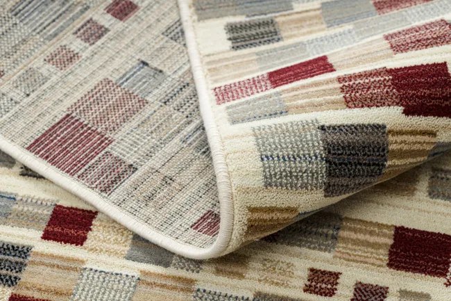 Koberec KILIM 7950/52933 geometrický sivý / béžový