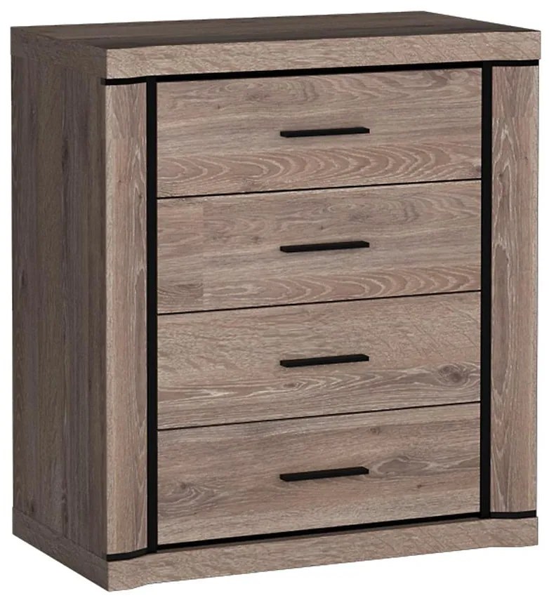 Komoda Dallas D4 hľuzový dub