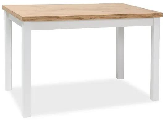 Jedálenský stôl ADAM | 120 x 68 cm Farba: dub lancelot / biely mat