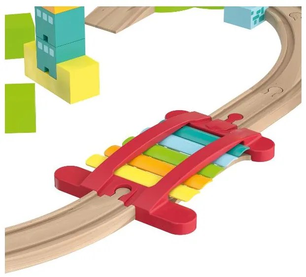 lupilu®  Drevená železničná súprava M (Montessori)  (100394864)