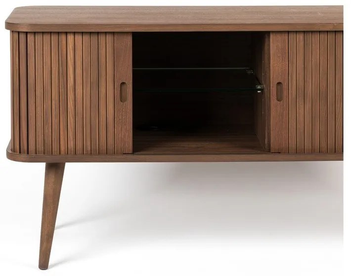 Hnedá komoda s posuvnými dvierkami Zuiver Barbier