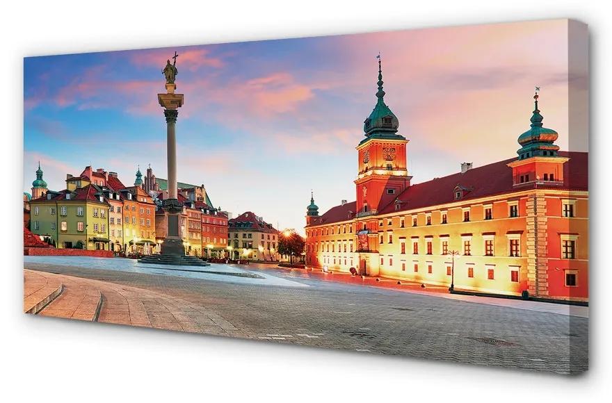 Obraz na plátne Sunrise Varšava Staré Mesto 100x50 cm