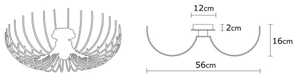 Stropné svietidlo ASPENDOS 1xE27/40W/230V