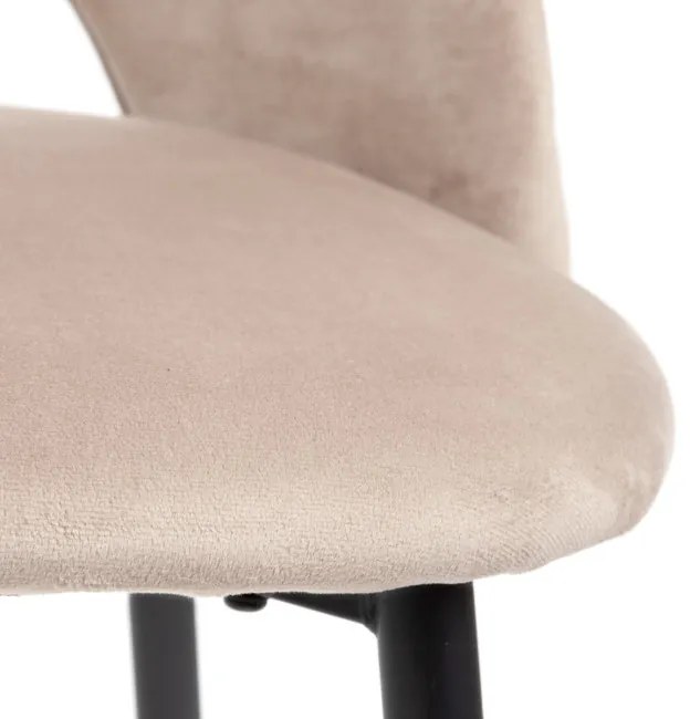 Jedálenská stolička TERCIO zamatová béžová 871011