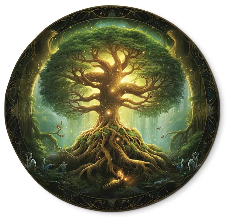 drevko | Okrúhly Strom života Yggdrasil 45 x 475 cm