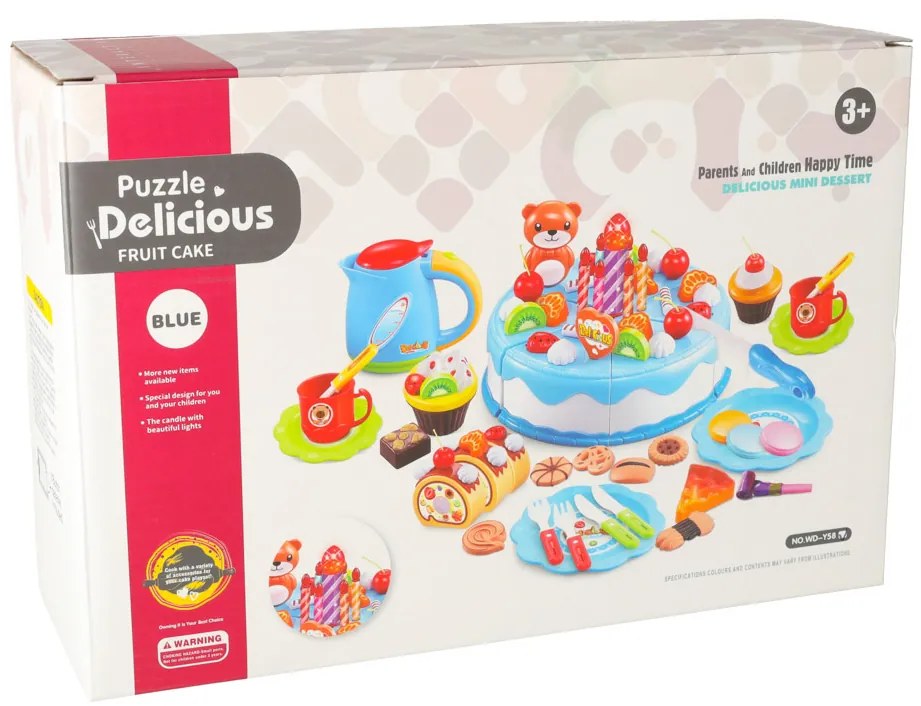 KIK Narodeninová torta 80 el. Modrá