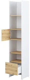 Polica Bed-Concept BC-23, Farby: biela / dub artisan