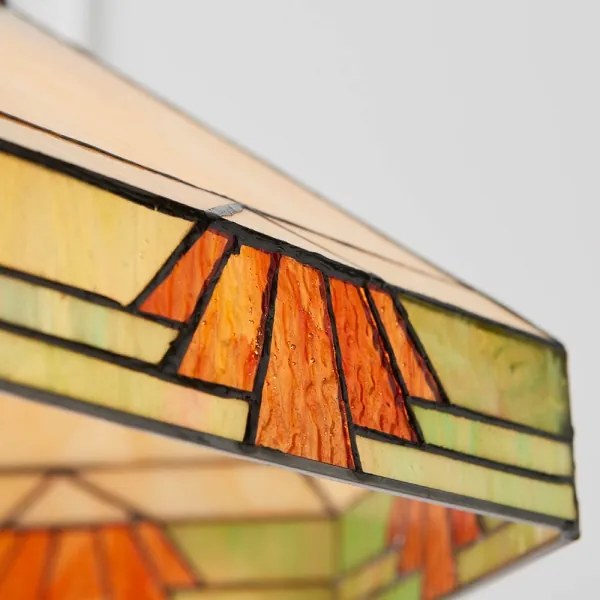 Endon 64285 - Luster na reťazi Tiffany NEVADA 1xE27/60W/230V Ø 35 cm