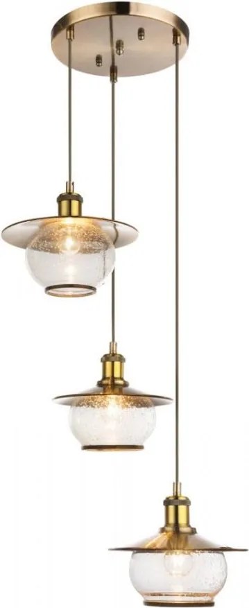 GLOBO 69030-3H - Závesné svietidlo NEVIS 3xE27/60W