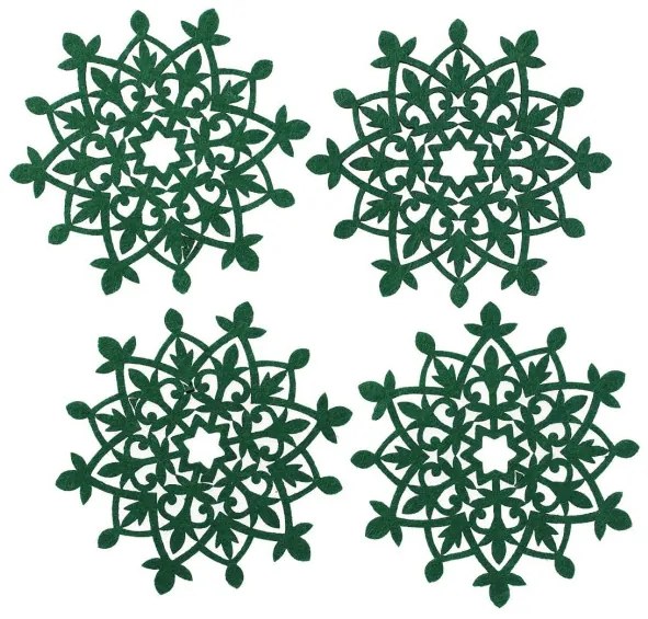 Sada podložiek pod poháre ORKEL zelená 800769