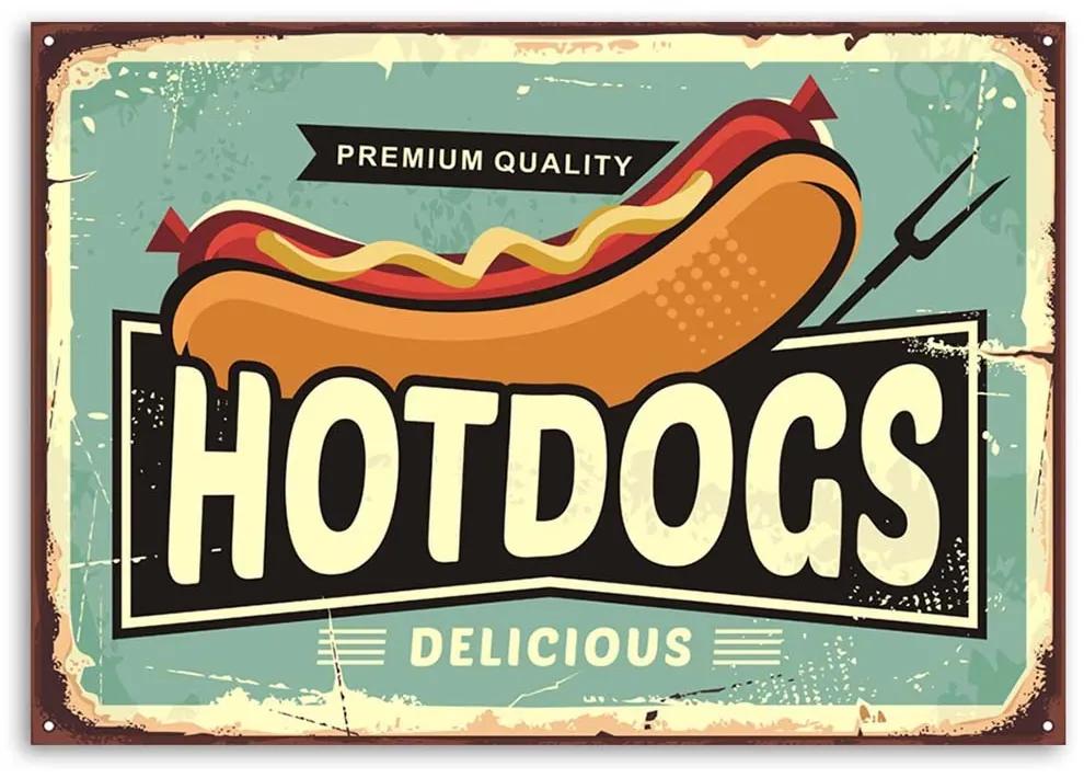 Gario Obraz na plátne Retro značka hot dogu Rozmery: 60 x 40 cm