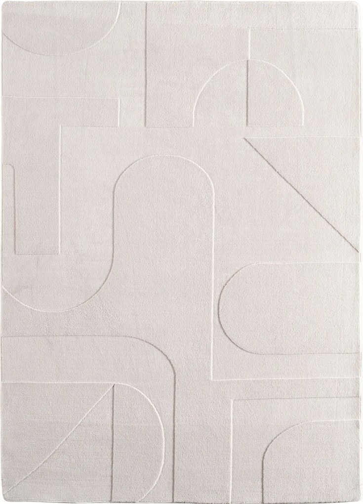 Ayyildiz, Koberec behúň Pompei 1614 cream, 80x250, biela, chodba / predsieň
