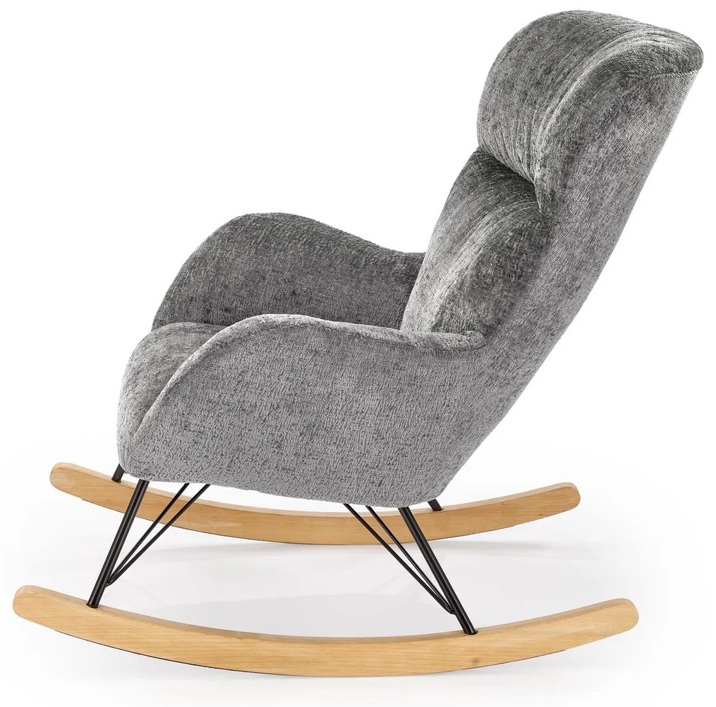 Houpací křeslo CASTRO šedé