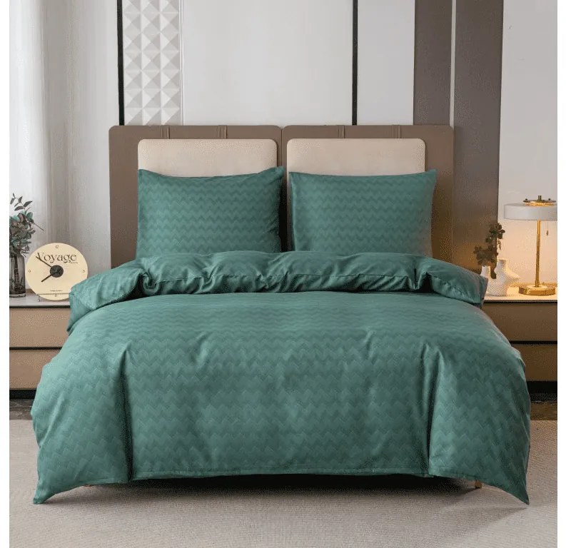 Flanelové obliečky z mikrovlákna ZEFELLE tmavozelené Rozmer obliečky: 70 x 90 cm | 140 x 200 cm