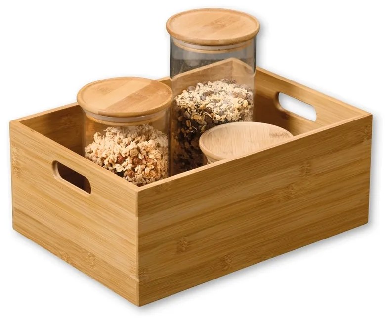Kesper 57402 Bambusový box, 33 x 24 x 13,5 cm