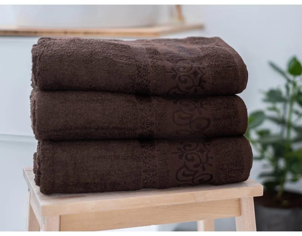XPOSE ® Bambusový uterák 50 × 90 cm ‒ Catania čokoládový