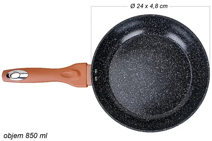 15-dielna sada riadu s mramorovým povrchom BestBerg BBN-1015RG / ružové zlato