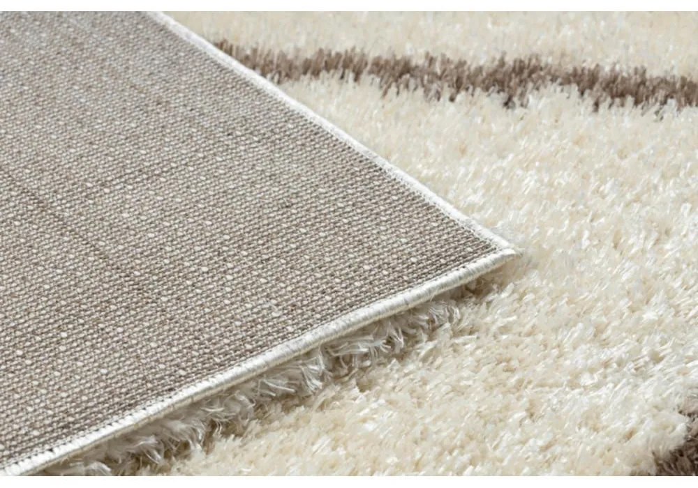 Kusový koberec shaggy Flan krémový 140x190cm