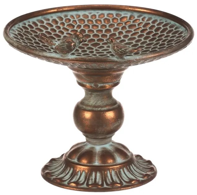 Autronic BONTEC Stojan kovový - 24 cm, aranžovací, s vtáčikmi, medený Farba: Medená