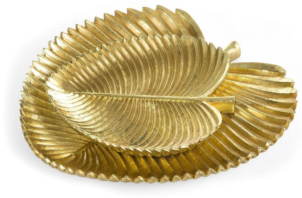 Ozdobný tanier FEMI 28x28x3 CM zlatá