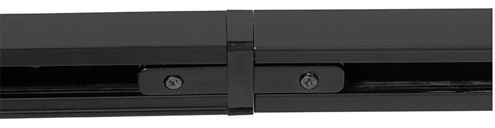 Priemyselný koľajnicový systém čierny s 5 reflektormi 1-fázový - Suplux