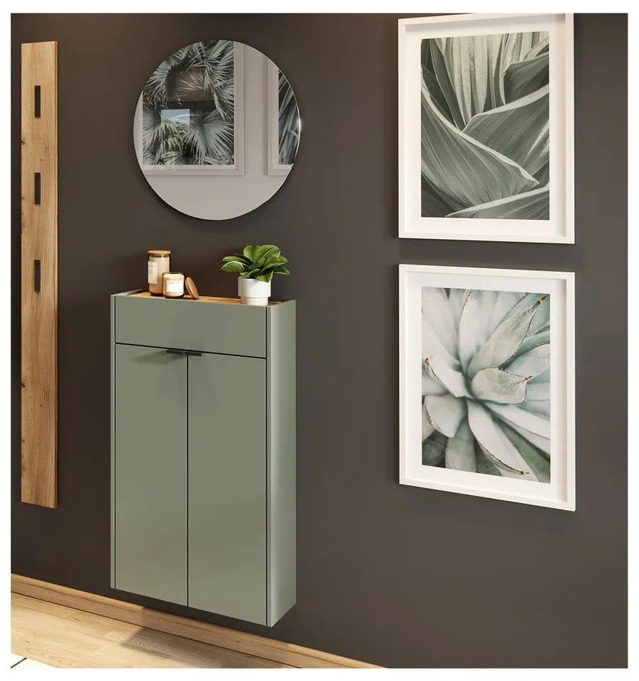 Zelená/v prírodnej farbe predsieňová zostava Ameca – Germania