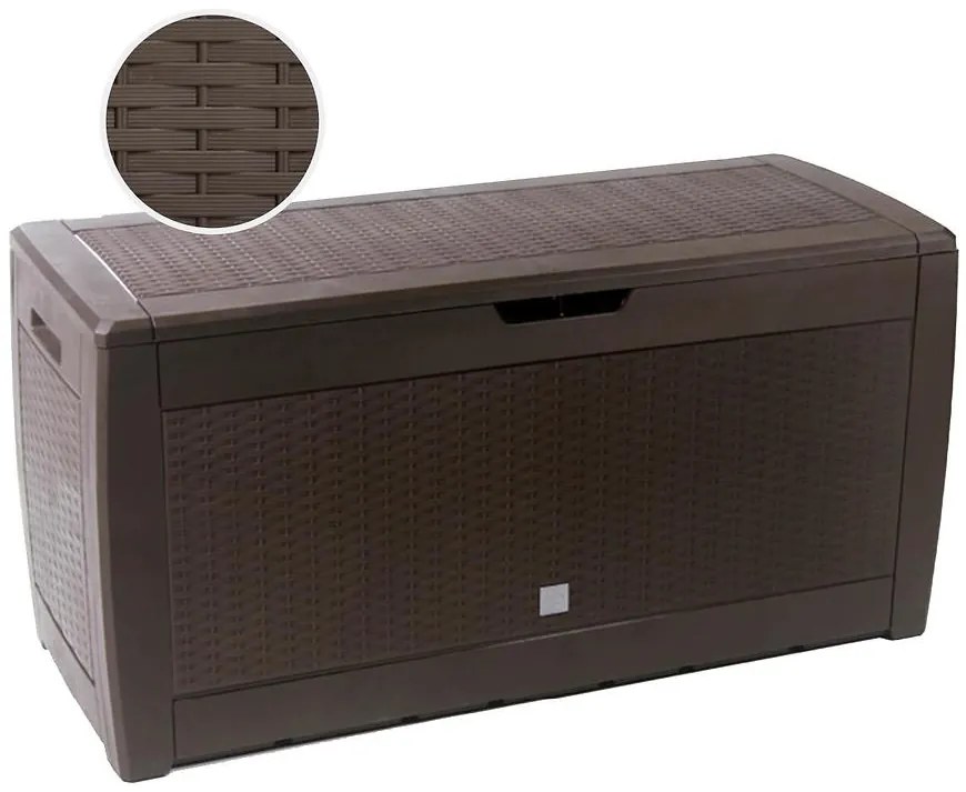 Úložný box Rato hnedá 116,5x49x61cm