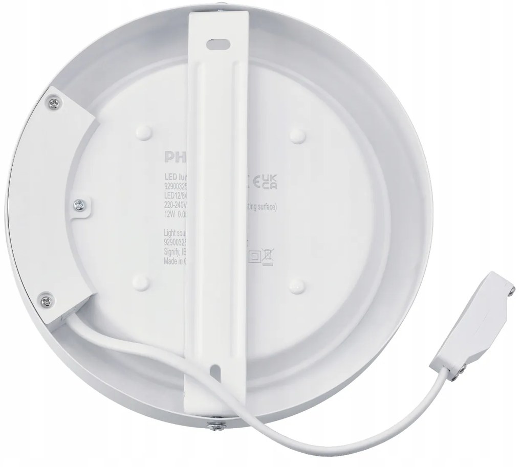LED okrúhle vstavané svietidlo Philips - 12W 1200lm 4000K - biela lampa
