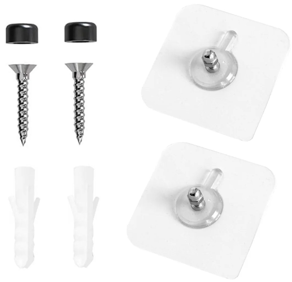 Súprava 2 ks kúpeľňových poličiek ITAKA čierna