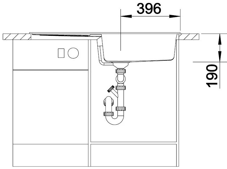 Blanco Metra XL 6 S, silgranitový drez 1000x500x190 mm, 1-komorový, čierna, BLA-525930