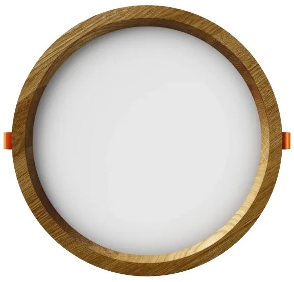 APLED - LED Podhľadové RONDO WOODLINE LED/18W/230V 4000K pr. 26 cm dub masív